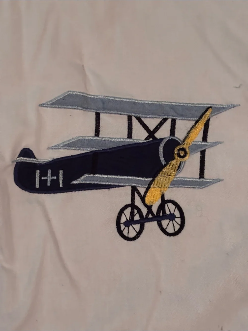 Sweet Jojo Aviation Theme Appliqué Cotton Crib Baby Quilt/Comforter